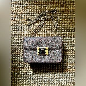 Charles and Keith sequin metallic handbag